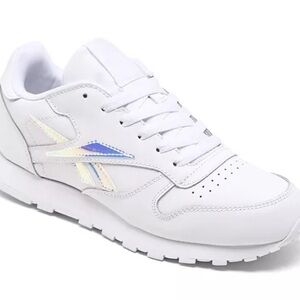 Reebok White Sneakers with Iridescent Accents